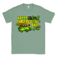 Sage Camper Happy St. Patrick's Day Classic Tee - CowGirlArtShop