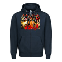 Navy the warriors 1980s cult movie film Zipper Hoodie - DesigneFamous