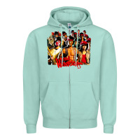 Seafoam the warriors 1980s cult movie film Zipper Hoodie - DesigneFamous