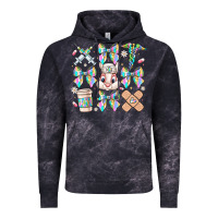 Cloud Black easter bow Vintage Hoodie - CowhideDigitalArt
