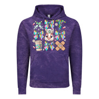 Cloud Purple easter bow Vintage Hoodie - CowhideDigitalArt