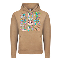 Vintage Coffee easter bow Vintage Hoodie - CowhideDigitalArt