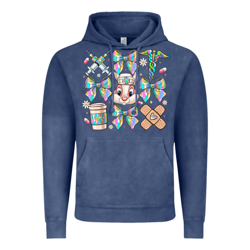 Easter Bow Vintage Hoodie by CowhideDigitalArt | Teevron