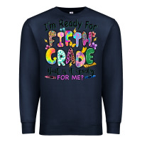 Navy I'm ready for fifth grade but is it ready for me Premium Sweatshirt - RanaPortraitStore