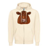 Sandshell red angus Zipper Hoodie - JahusDesignShop