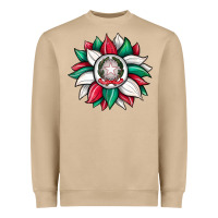 Mushroom sunflower i̇talian flag Heavyweight Sweatshirt - JahusDesignShop