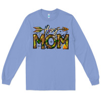 Colony Blue Boy Mom Long Sleeve Tee - CowhideDigitalArt