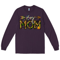 Plum Boy Mom Long Sleeve Tee - CowhideDigitalArt