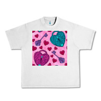 Lunar Rock valentines day lock and key seamless pattern Urban Heavy Tee - BundleAndBundleShop
