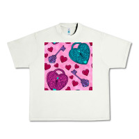 Pistachio valentines day lock and key seamless pattern Urban Heavy Tee - BundleAndBundleShop