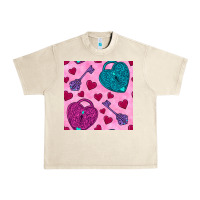 Sandshell valentines day lock and key seamless pattern Urban Heavy Tee - BundleAndBundleShop