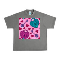 Tornado valentines day lock and key seamless pattern Urban Heavy Tee - BundleAndBundleShop