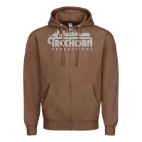 Chestnut jackie treehorn productions Zipper Hoodie - DesigneFamous