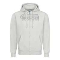 Dove Grey jackie treehorn productions Zipper Hoodie - DesigneFamous