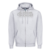Heather Grey jackie treehorn productions Zipper Hoodie - DesigneFamous