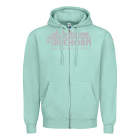 Seafoam jackie treehorn productions Zipper Hoodie - DesigneFamous