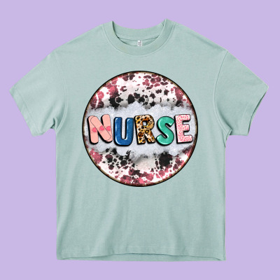 Nurse Coaster Heavy Core Tee Designed By Cowgirlartshop