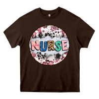 Chocolate Brown nurse coaster Heavy Core Tee - CowGirlArtShop