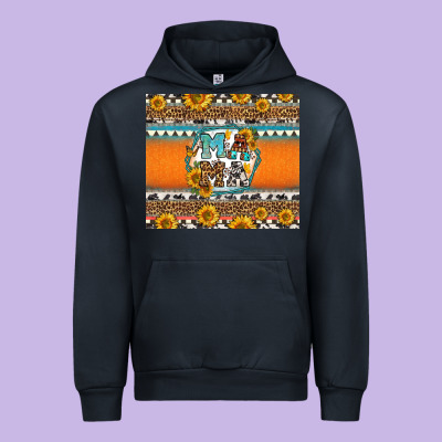 Sunflowers Hexagon Frame Mama Urban Hoodie Designed By Jasminsmagicworld