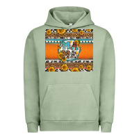Pigment Oil Green sunflowers hexagon frame mama Urban Hoodie - Jasminsmagicworld