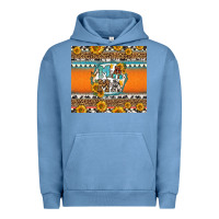 Pigment Pebble Blue sunflowers hexagon frame mama Urban Hoodie - Jasminsmagicworld