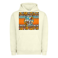Pigment Pistachio sunflowers hexagon frame mama Urban Hoodie - Jasminsmagicworld