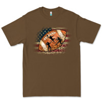 Cacao American Football Flag Players Premium Tee - CowCowDesign