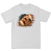 Dove Grey American Football Flag Players Premium Tee - CowCowDesign