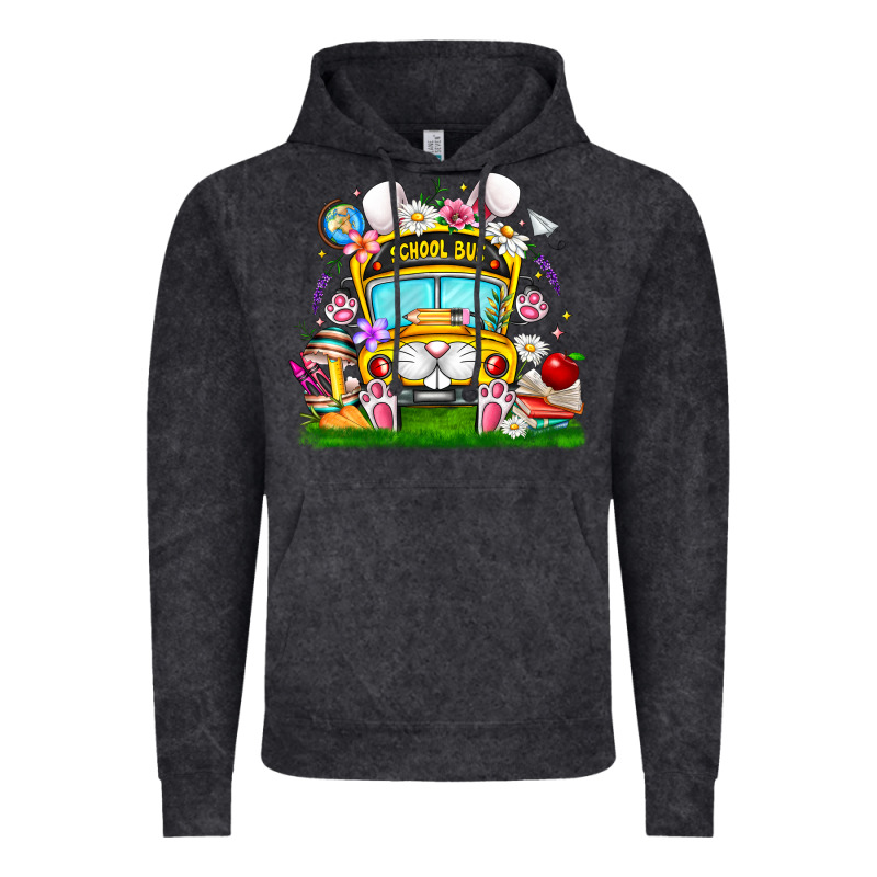 Easter School Bus Vintage Hoodie by CowhideDigitalArt | Teevron
