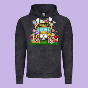 Easter School Bus Vintage Hoodie Designed By Cowhidedigitalart