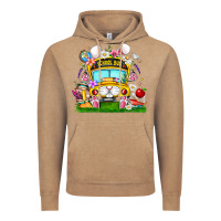 Vintage Coffee Easter School Bus Vintage Hoodie - CowhideDigitalArt