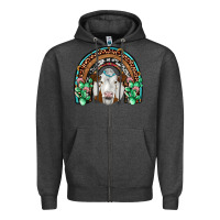 Charcoal Heather simmental  rainbow Zipper Hoodie - JahusDesignShop