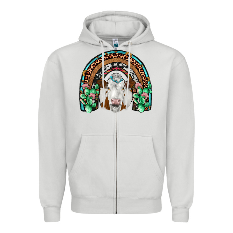 Simmental  Rainbow Zipper Hoodie by JahusDesignShop | Teevron