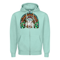 Seafoam simmental  rainbow Zipper Hoodie - JahusDesignShop