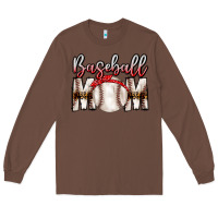 Chestnut Baseball Mom Long Sleeve Tee - CowhideDigitalArt