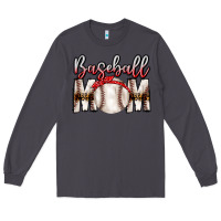 Smoke Baseball Mom Long Sleeve Tee - CowhideDigitalArt