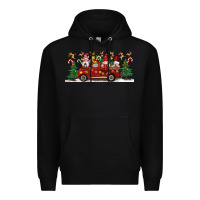 Black Christmas Gnome Truck Premium Hoodie - Artiststas