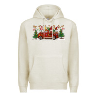 Oatmeal Heather Christmas Gnome Truck Premium Hoodie - Artiststas