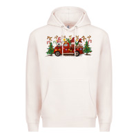 Pale Pink Christmas Gnome Truck Premium Hoodie - Artiststas