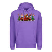 Purple Christmas Gnome Truck Premium Hoodie - Artiststas