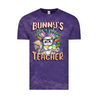 Cloud Purple Bunny's Favorite Teacher Easter Day Vintage Tee - FaDigitalArtStudio