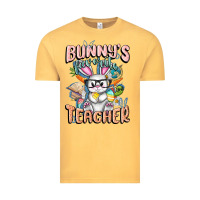 Vintage Mustard Bunny's Favorite Teacher Easter Day Vintage Tee - FaDigitalArtStudio
