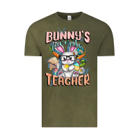 Vintage Olive Bunny's Favorite Teacher Easter Day Vintage Tee - FaDigitalArtStudio