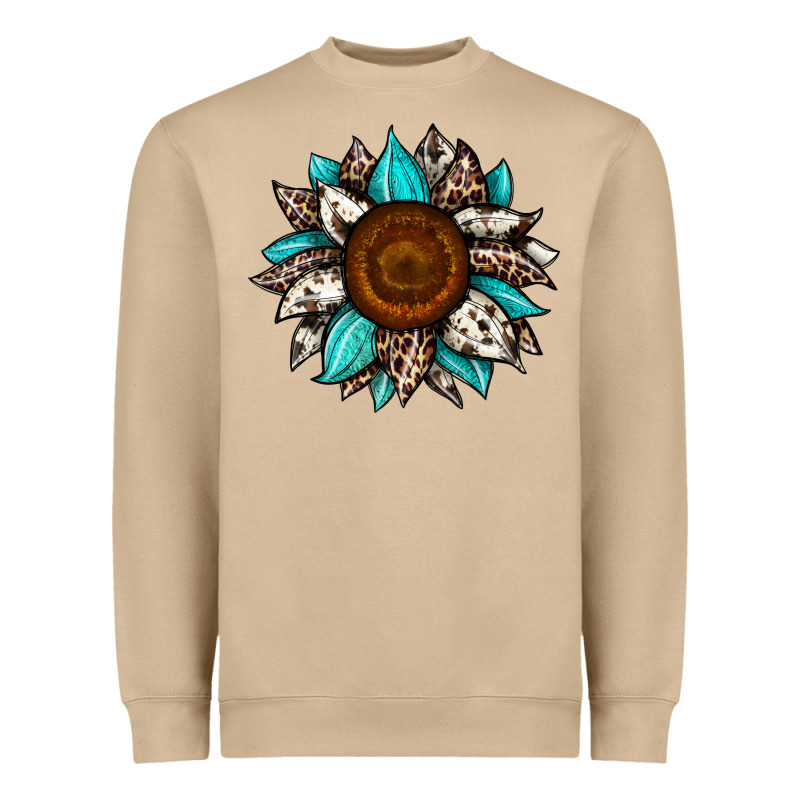 Sunflower Cowhide Heavyweight Sweatshirt by JahusDesignShop | Teevron