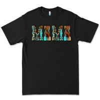 Black Mama Turquoise Tooled Premium Tee - CowCowDesign
