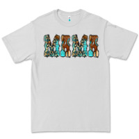 Dove Grey Mama Turquoise Tooled Premium Tee - CowCowDesign