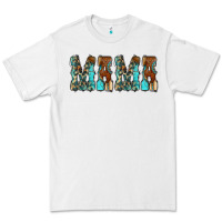 White Mama Turquoise Tooled Premium Tee - CowCowDesign