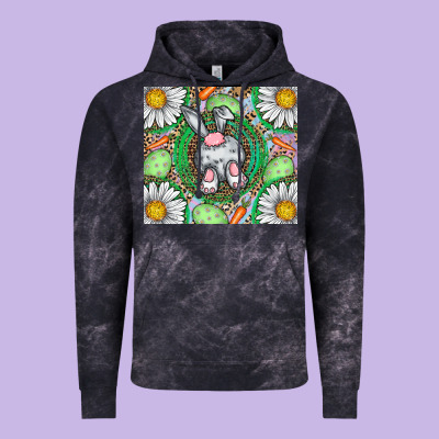 Easter Bunny Vintage Hoodie Designed By Cowhidedigitalart