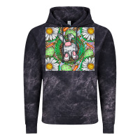 Cloud Black Easter Bunny Vintage Hoodie - CowhideDigitalArt