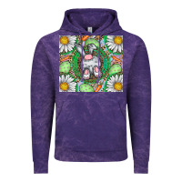 Cloud Purple Easter Bunny Vintage Hoodie - CowhideDigitalArt